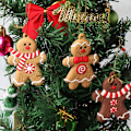 Miniatyrbild 3 av 5: 12 st pepparkaksgubbe ornament julgransprydnader jul