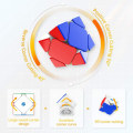 Miniatyrbilde 5 av 5: 32-faset Skewb-puslespill Rubiks kube magneter (UV-belagt)