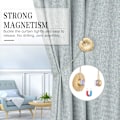 Miniatyrbillede 3 af 5: Gardinstop med magnetiske knapper, gardinstop (2 stk.)