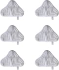 6 vaskbare mikrofiber Velcro-klude til dampmoppe, vaskbart betræk