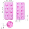 Miniatyrbillede 5 af 5: 4 pakke non-stick silikoneforme til chokolade, slik, gelé, is