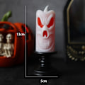Miniatyrbilde 1 av 3: 12 stk (Hvit) Halloween Flammeløse Lys, Lysende Gresskar Ha