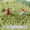 Pikkukuva 4 / 5: Liukumaton kylpymatto, imukykyinen vihreä mikrokuitupehmeä kylpyhuoneen matto M