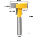 Miniatyrbilde 3 av 5: 8mm T-spor T-spor freserform freserbits trebearbeiding fresing