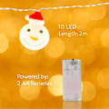 Miniatyrbild 3 av 5: 1 Snögubbe Jul Ljus Krans, 10 LED Snögubbe Jul Ljus,