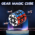 Pikkukuva 2 / 5: QY Toys 3x3 sylinterimäinen hammasrataskuutio 3x3x3 ympyrän nopeus ​​Magic 3D G