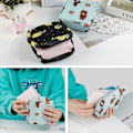 Miniatyrbilde 4 av 5: Sanitærbindoppbevaringspose, 2 stk gjenbrukbar menstruasjonskopppose,