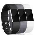 Miniatyrbilde 1 av 4: 3 stk. erstatningsreimer for Fitbit Charge 2-reim, for kvinner/menn