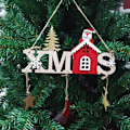 Miniatyrbilde 2 av 4: Julevedheng i tre med gullstøv, lite anheng, julepynt