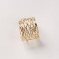 Miniatyrbilde 3 av 5: Metallnett Serviettringer Sett, Jul, Thanksgiving Dekorasjon f