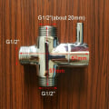 Miniatyrbillede 5 af 5: 1 stk. afledningsventil, messinghane T-adapter krombad