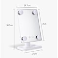 Miniatyrbillede 3 af 4: Makeup spejl med LED-lys - Justerbar - jernholdig, USB