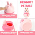 Miniatyrbillede 2 af 5: 1 stk. Pink Automatisk Pop-Up Tandstik Dispenser Sød Kanin Kawaii