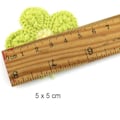 Miniatyrbillede 2 af 5: 30 stk. Håndstrikkede hæklede broderi Smiley solsikkeblomst Ap