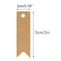 Pikkukuva 2 / 5: Kraft-paperiset lahjatagit 7x2cm, 100 kpl ja juutinaru, W