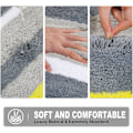 Miniatyrbillede 5 af 5: Skridsikker absorberende bademåtte i mikrofiber til badeværelset