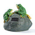 Miniatyrbillede 4 af 5: Dekorative dyr til have frø sol lys statue dyr