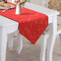 Julbordstablett broderad bordslöpare dekor snöflinga C