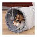 Miniatyrbild 3 av 4: Hopfällbar kattunnel för katter Kattleksaker Hållbar mocka Lektunnel H