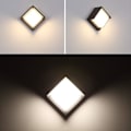 Pikkukuva 4 / 5: Moderni LED-ulkoseinävalaisin 12W vedenpitävä IP65/alumiini+akryyli