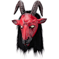 Miniatyrbillede 2 af 5: 2 stk. Antilope Maske Latex Horror Maske - Mardi Gras - Karneval