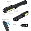 Miniatyrbilde 2 av 5: Oppladbar LED arbeidslampe, 2 stk 350 lumen COB mekanikerlampe