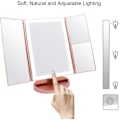 Miniatyrbillede 3 af 5: Lighted Vanity Mirror, 1x/2x/3x Magnification, with LED Touch Scr
