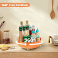 Miniatyrbillede 4 af 5: 1PC ORANGE Rotierende Gewürzregal, Küchen Schrank Drehteller, Rot