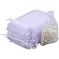 Miniatyrbilde 5 av 5: 100 stk Organzaposer, Organza Gaveposeposer Smykkepose, Lavende
