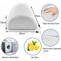 Miniatyrbillede 2 af 5: Halvmåne Pude, Halv Cylinder Fodskammel, Memory Foam Fodstøtte