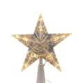 Miniatyrbilde 5 av 5: Juletrærspiss med 10 LED-lys, stikkontakt, 15*3,5 cm, i
