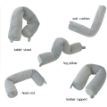 Miniatyrbilde 4 av 5: Reisepute - 68*10CM (hamp grå) - Memory Foam støttepute for