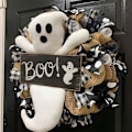 Miniatyrbilde 5 av 5: 1 stk. høstkrans, Halloween spøkelseskrans høst Boo Wearth med Cu