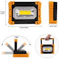 Miniatyrbillede 5 af 5: NATPOW Genopladelig LED Projektør Byggeplads Arbejdslys