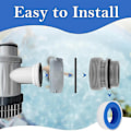 Miniatyrbillede 3 af 5: Poolslange Adapter 1 1/4 Tommer til 1 1/2 Tommer, Konvertering af Poolpumper,