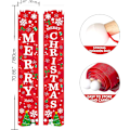 Miniatyrbillede 2 af 5: (6) Juledekorationer til verandaen, glædelig jul banner velkomst br