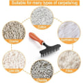 Miniatyrbild 4 av 5: Mattborste Matta Rake Shag Matta Rake