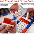 Miniatyrbillede 3 af 5: Rengøringsbørste, 5 i 1 tastatur rengøringssæt, multifunktionel