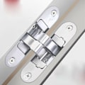 Miniatyrbillede 4 af 4: 1 Usynlig Hængsel - 3D Aluminium. Satin Rustfrit Stål Farve. - H