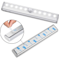 Miniatyrbild 2 av 5: 10 LED trådlös strålkastare rörelsesensor inomhus skåpbelysning, LED