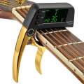 Miniatyrbild 1 av 4: Gitarr Capo Tuner Med Lcd För Akustisk Folk Elektrisk Gitarr Bas