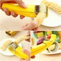 Miniatyrbillede 4 af 5: Bananslicer, rustfrit stål frugt- og grøntsagssalat skræller