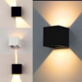 Pikkukuva 5 / 5: LED-seinävalaisin ulkokäyttöön, 12 W 3000 K ylös ja alas moderni seinävalaisin I
