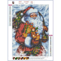 Miniatyrbillede 2 af 5: （2）DIY Diamantmaleri Julekit, 5D Julebroderi Di