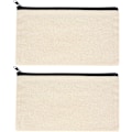 Pikkukuva 2 / 4: 1 kpl (beige) kangasmeikkipussi, matkakosmetiikkapussi, DIY-tyhjä tölkki