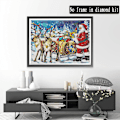 Miniatyrbilde 2 av 5: （13）3 stk DIY Diamantmaleri Julekit, 5D Jule Emb