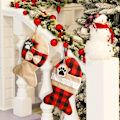 Miniatyrbillede 4 af 5: 2 personlige julestrømper, store ophængte julestrømper