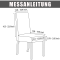 Miniatyrbilde 2 av 5: Stoltrekk 4 stykker, Stretch Spisestoltrekk Moderne Stol P