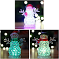 Miniatyrbilde 4 av 5: Julelys - Snømannlampe - Julenissen - Skrivebordsdekor