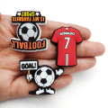Miniatyrbillede 3 af 5: 18 stk. fodboldsports serie hul sko charms